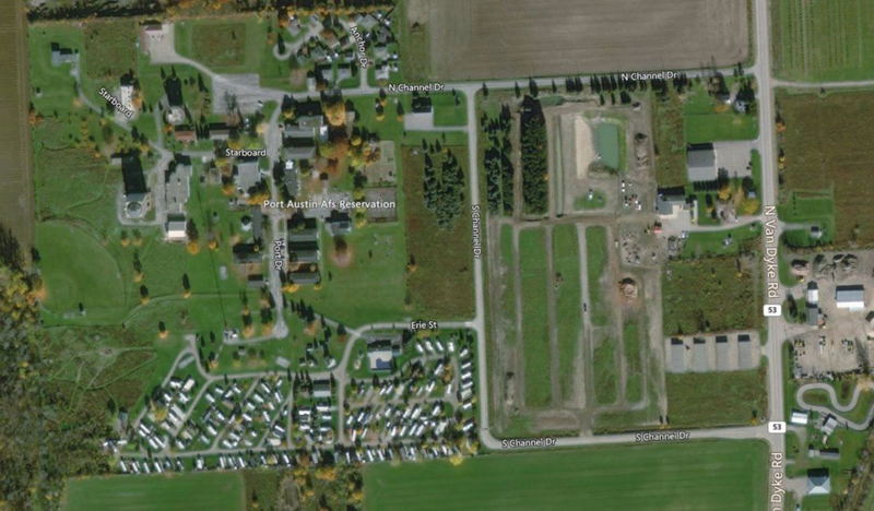 Port Austin Air Force Station - 2022 Aerial (newer photo)